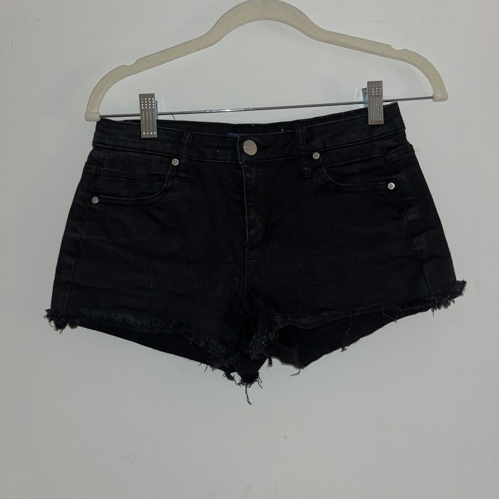 Black Jean Shorts